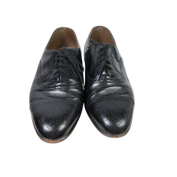 Bally of Switzerland Men\'s Black Leather Lace-Up Loafers Dress Shoes 8 main image 8